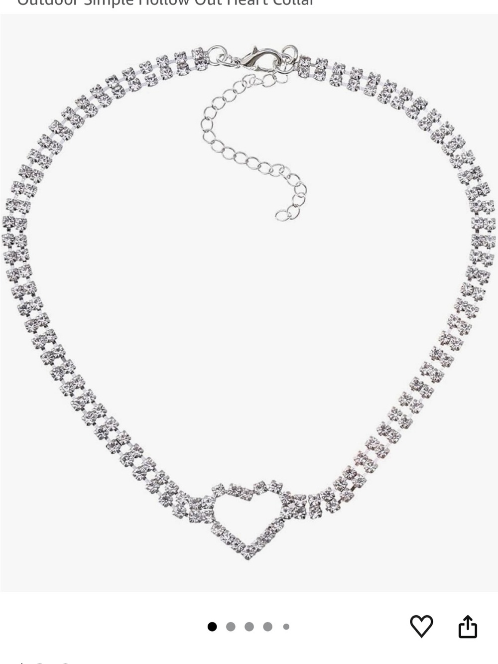 Double Layer Heart Choker
